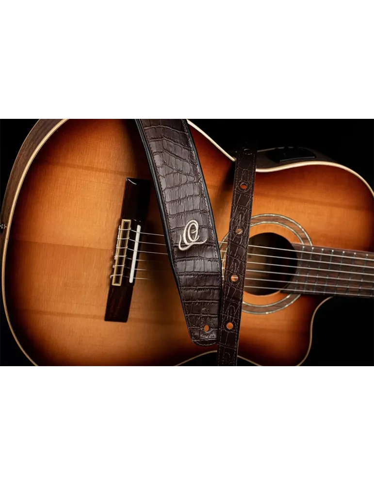  CORREA DE CUERO ORTEGA PARA GUITARRA MARRÓN LIZZY|MusicGoodDeal 