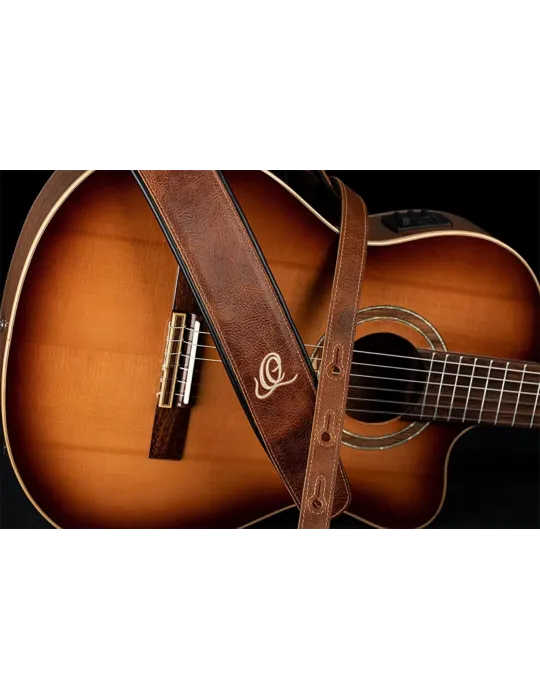  ORTEGA GITARRENRIEMEN LEDER DESERT SAND|MusicGoodDeal 