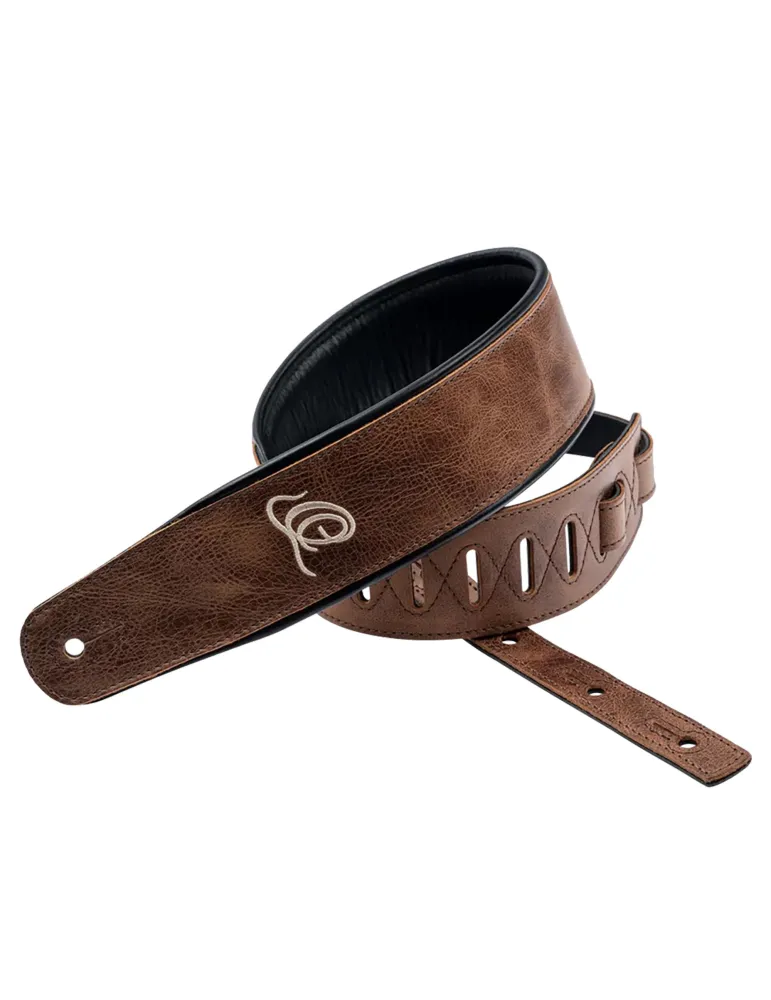  CORREA DE CUERO ORTEGA PARA GUITARRA V. COGNAC|MusicGoodDeal 
