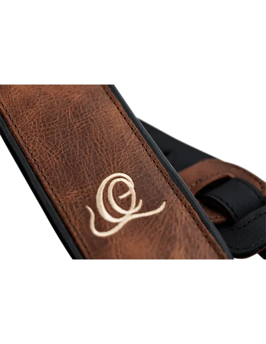  CORREA DE CUERO ORTEGA PARA GUITARRA V. COGNAC|MusicGoodDeal 