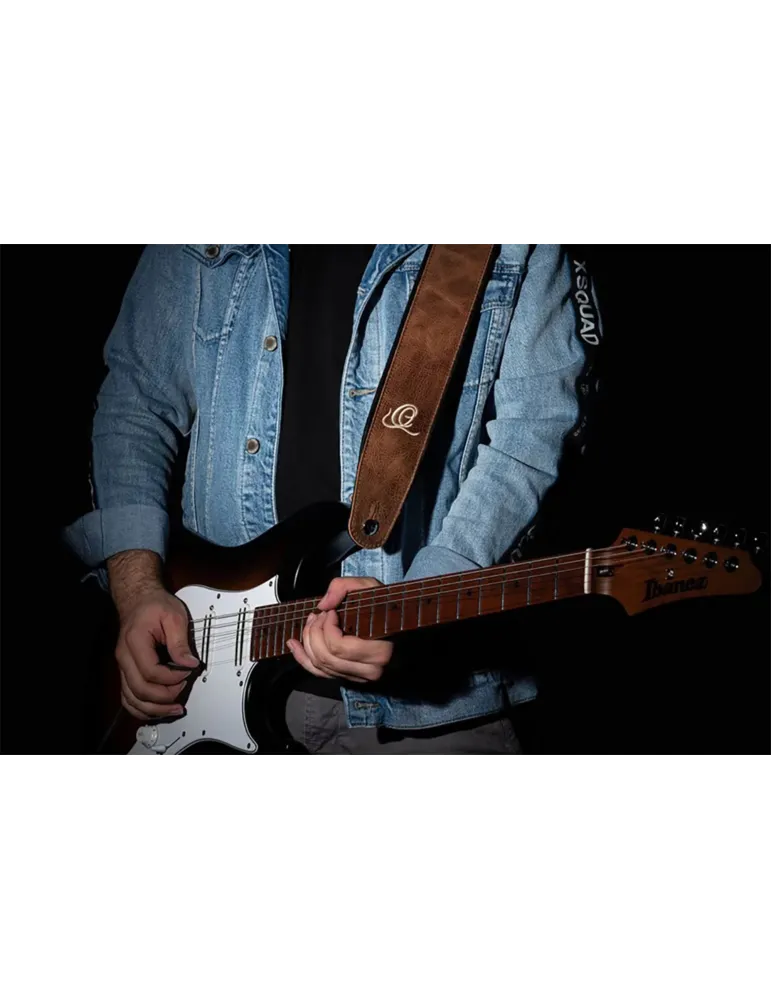  CORREA DE CUERO ORTEGA PARA GUITARRA V. COGNAC|MusicGoodDeal 