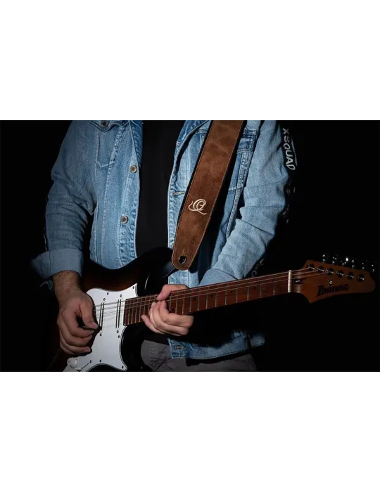 CORREA DE CUERO ORTEGA PARA GUITARRA V. COGNAC|MusicGoodDeal 