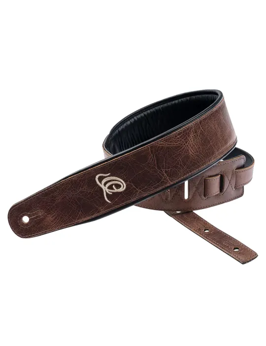  CORREA DE GUITARRA ORTEGA CUERO VINT. MARRON|MusicGoodDeal 