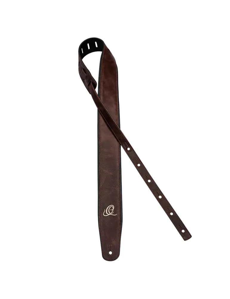 CORREA DE GUITARRA ORTEGA CUERO VINT. MARRON|MusicGoodDeal 