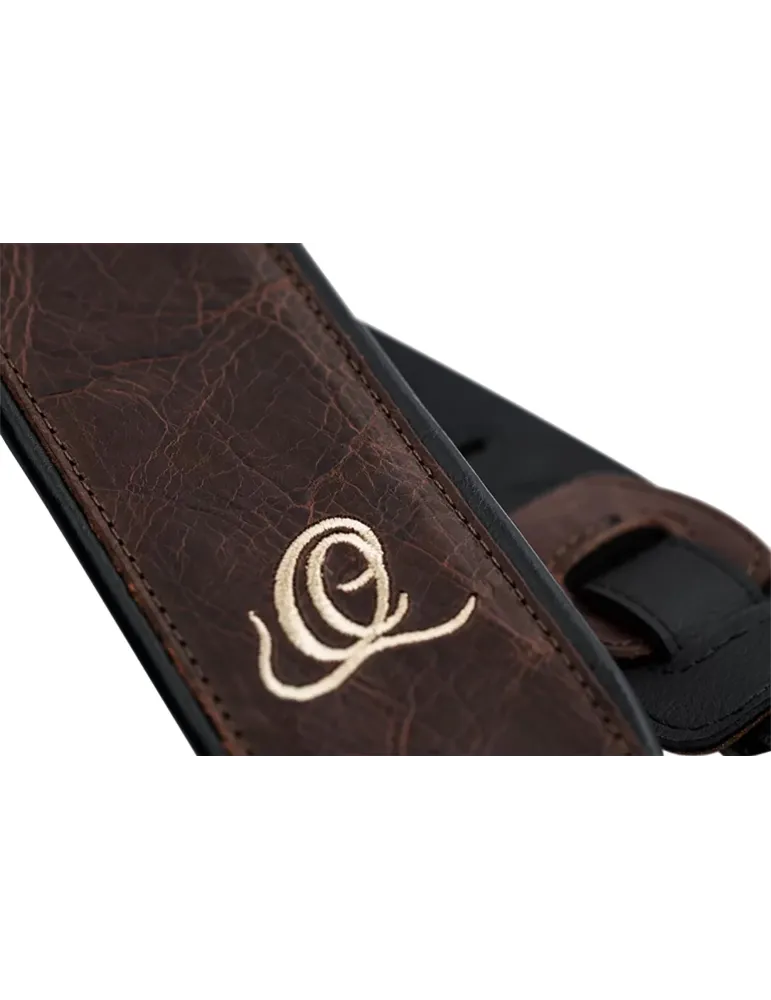  CORREA DE GUITARRA ORTEGA CUERO VINT. MARRON|MusicGoodDeal 