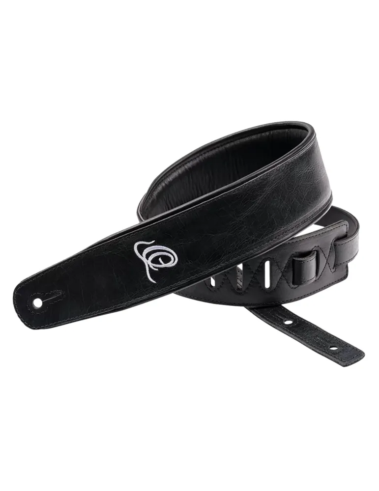 ORTEGA CORREA DE GUITARRA DE CUERO VINTAGE CENIZA|MusicGoodDeal 