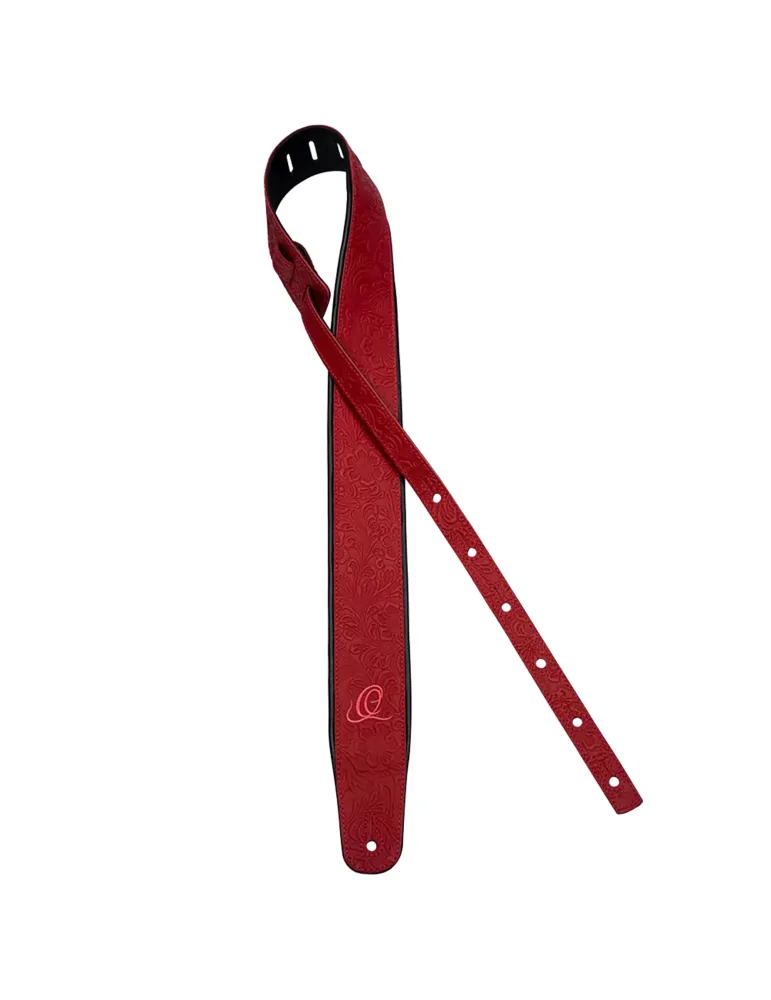  CORREA DE GUITARRA DE CUERO ORTEGA BYZ. FUEGO|MusicGoodDeal 
