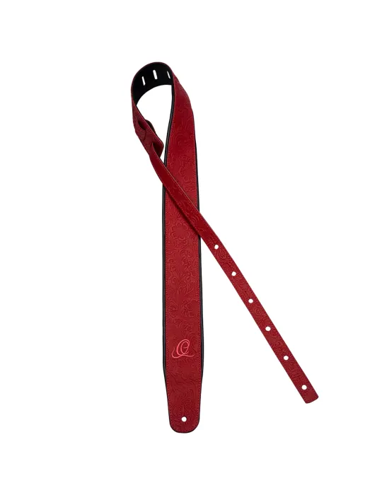  CORREA DE GUITARRA DE CUERO ORTEGA BYZ. FUEGO|MusicGoodDeal 
