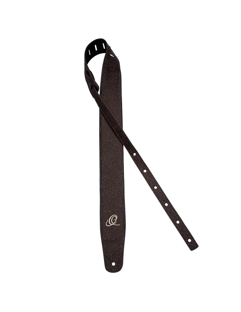  CORREA DE GUITARRA ORTEGA CUERO BYZ. COCOA|MusicGoodDeal 