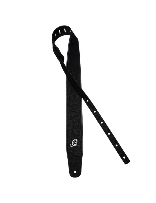  CORREA DE GUITARRA ORTEGA CUERO BYZ. NEGRO|MusicGoodDeal 