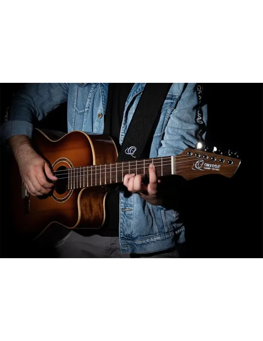  CORREA DE GUITARRA ORTEGA CUERO BYZ. NEGRO|MusicGoodDeal 