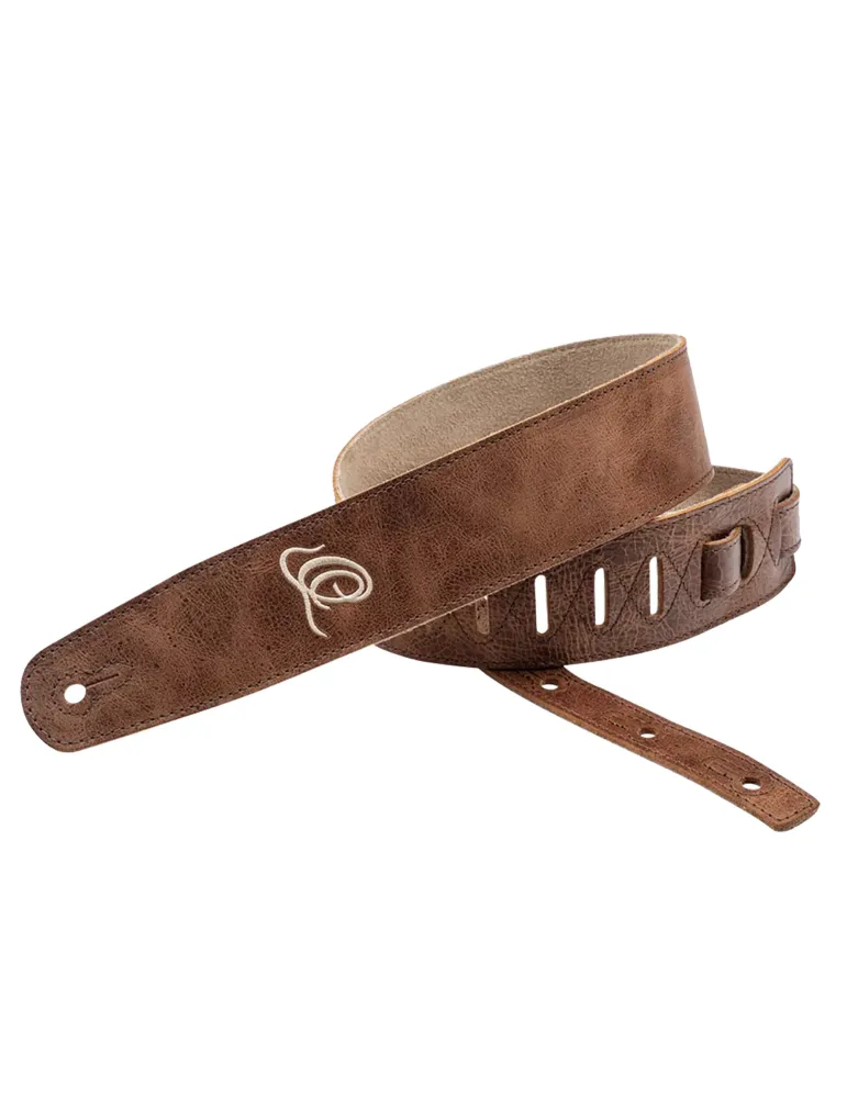  ORTEGA GUITAR STRAP SUEDE COGNAC|MusicGoodDeal 