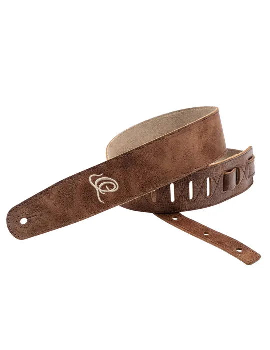  ORTEGA GUITAR STRAP SUEDE COGNAC|MusicGoodDeal 