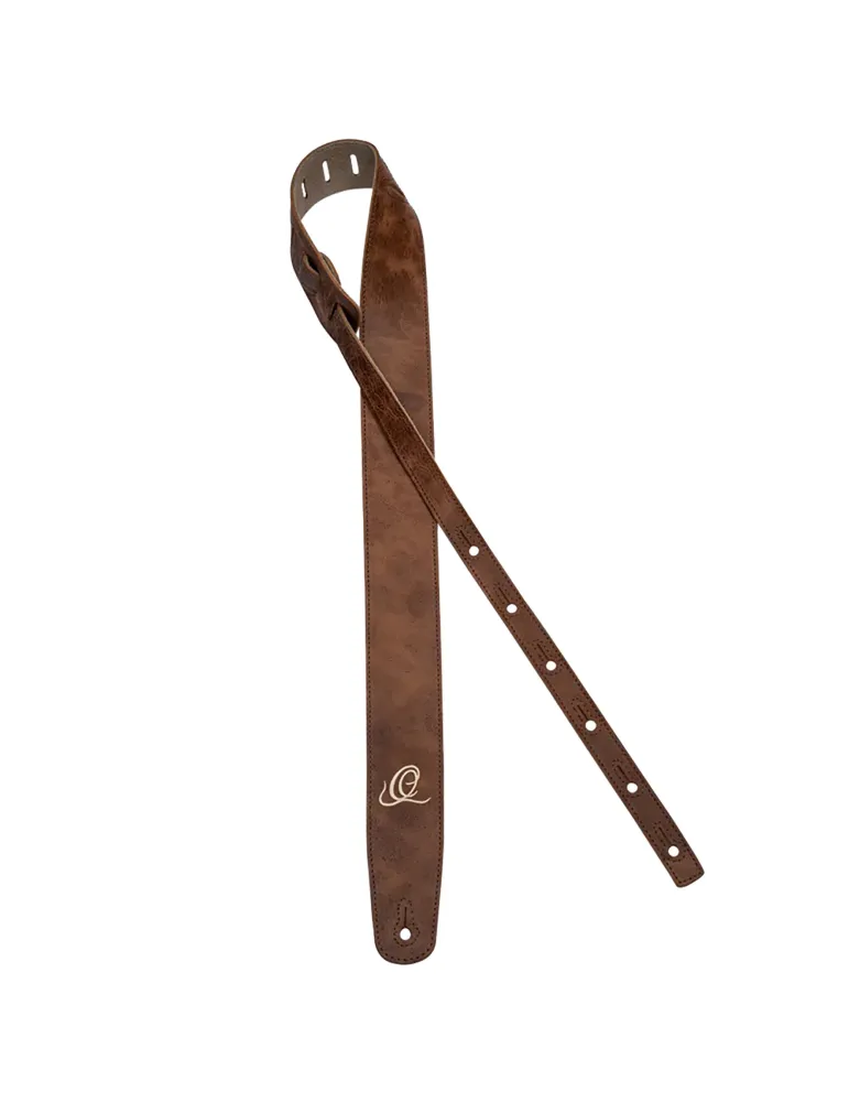  ORTEGA GUITAR STRAP SUEDE COGNAC|MusicGoodDeal 