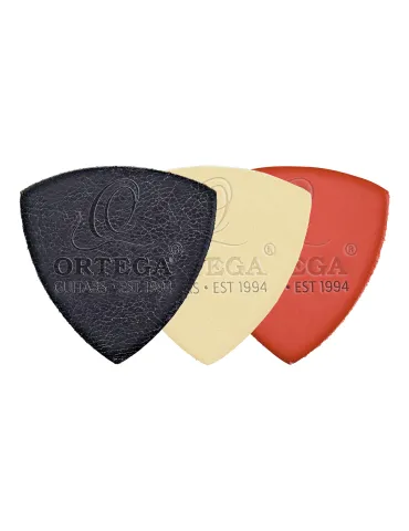 ORTEGA SET DE 3 MEDIATORS UKULELE CUIR