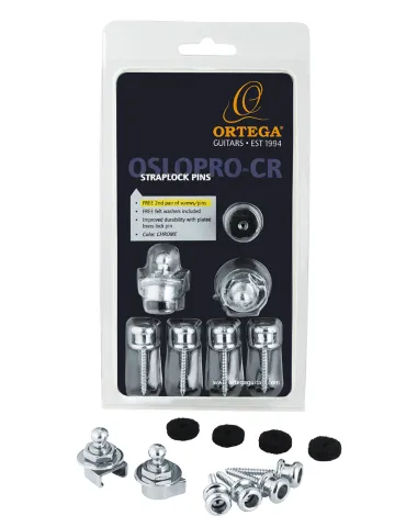  ORTEGA OSLOPRO-CR SET STRAPLOK, PRO, CROMO|MusicGoodDeal 