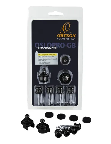  ORTEGA OSLOPRO-GB SET STRAPLOK, PRO, NEGRO|MusicGoodDeal 