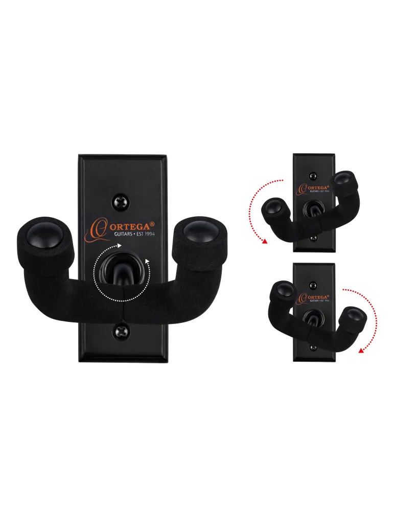  ORTEGA GUITAR WALL MOUNT BLACK|MusicGoodDeal 