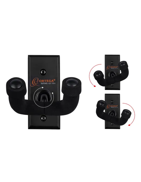  ORTEGA GUITAR WALL MOUNT BLACK|MusicGoodDeal 