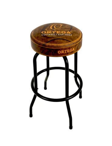 TABURETE ORTEGA 30" NEGRO Y MARRÓN