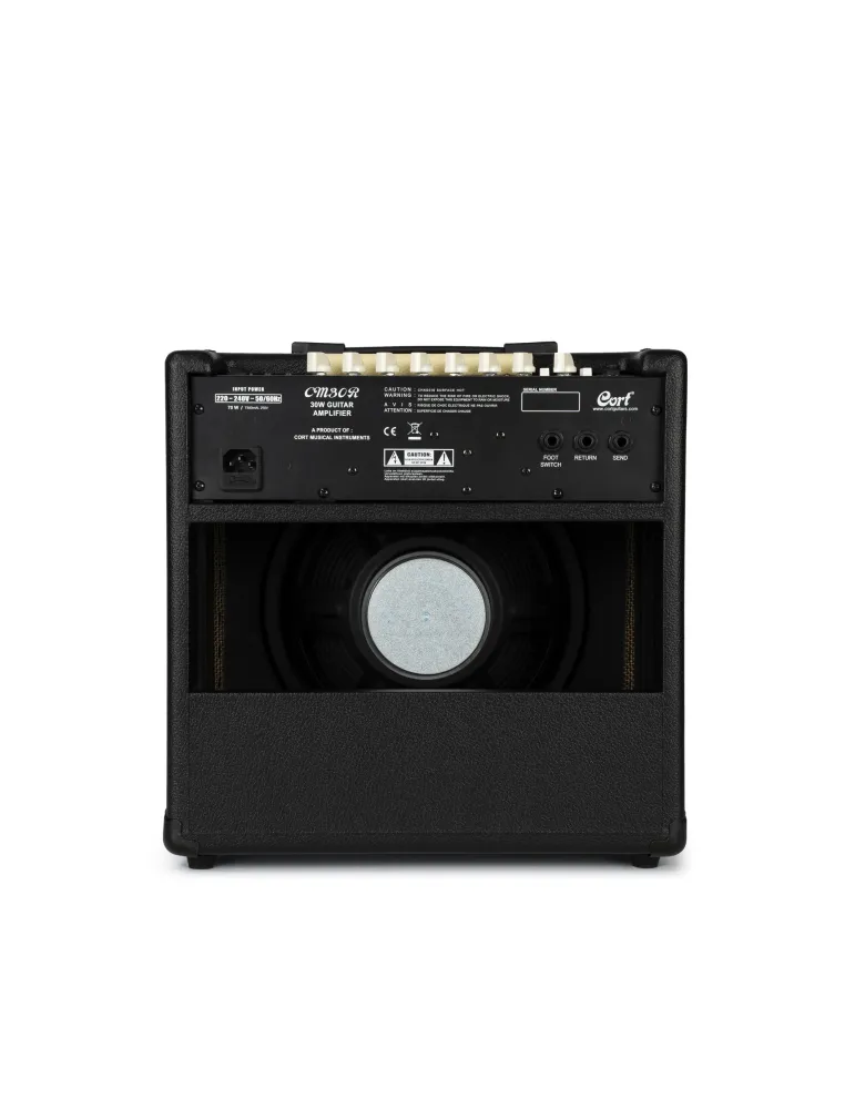  CORT CM30RBK 30W REVERB GUITAR AMPLIFIER BLACK|MusicGoodDeal 