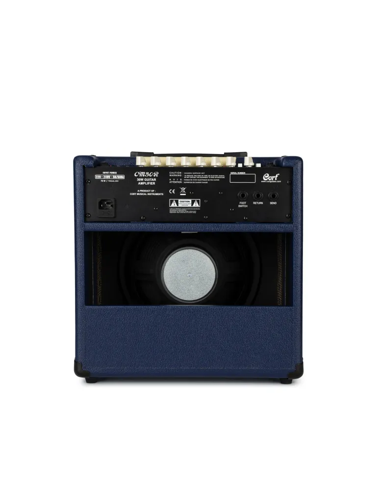  CORT CM30RDB 30W REVERB BLUE GUITAR AMPLIFIER|MusicGoodDeal 