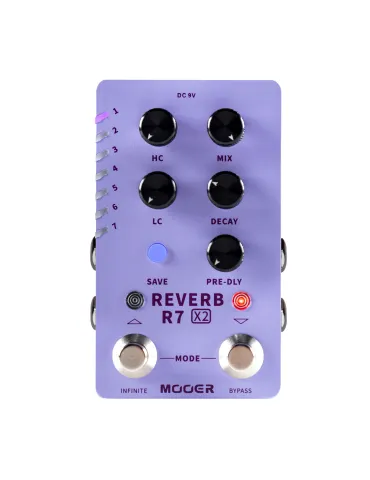  MOOER R7 REVERB PEDAL X2|MusicGoodDeal 