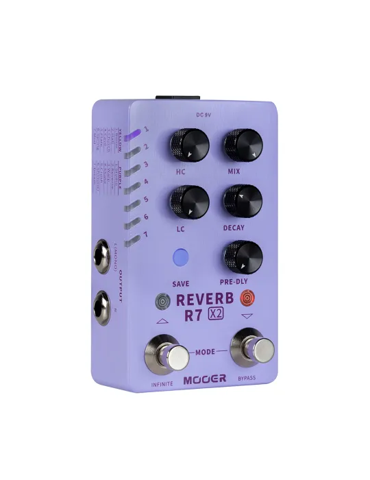  MOOER R7 REVERB PEDAL X2|MusicGoodDeal 