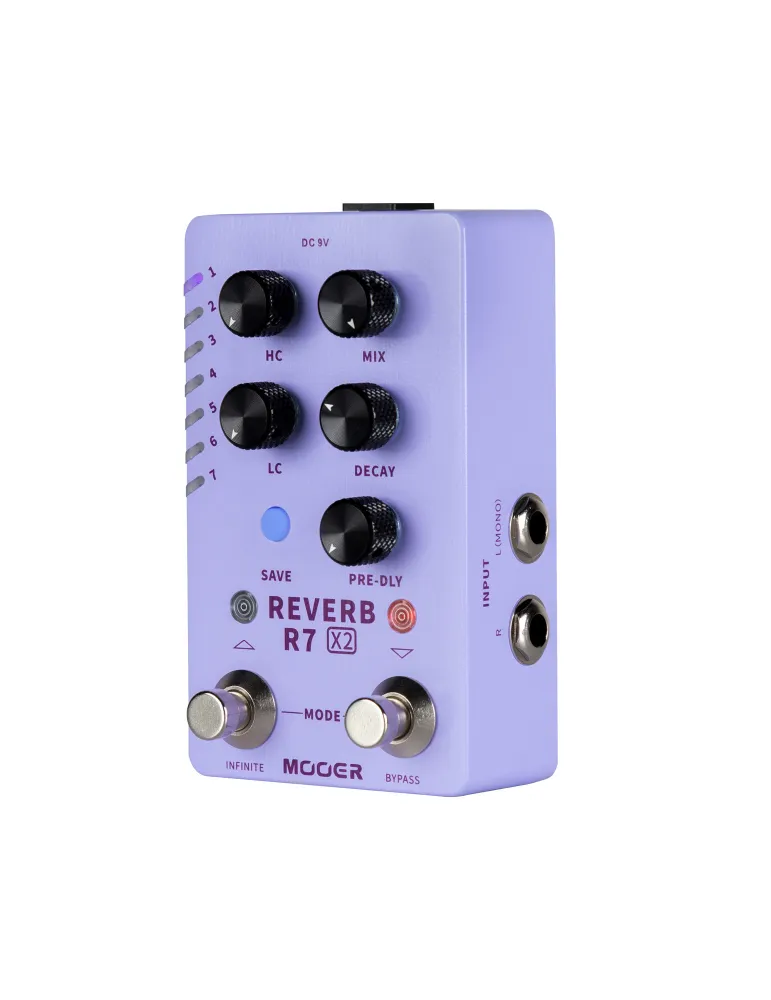  MOOER R7 REVERB PEDAL X2|MusicGoodDeal 