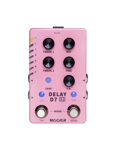  MOOER D7 DELAY PEDAL X2|MusicGoodDeal 