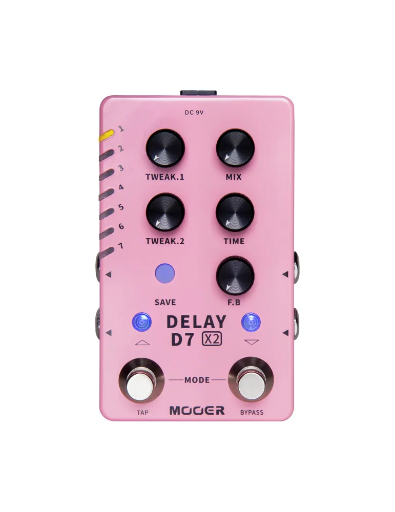  MOOER D7 DELAY PEDAL X2|MusicGoodDeal 