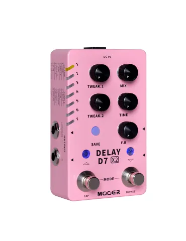  MOOER D7 DELAY PEDAL X2|MusicGoodDeal  2