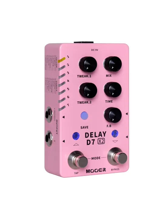  MOOER D7 DELAY PEDAL X2|MusicGoodDeal 
