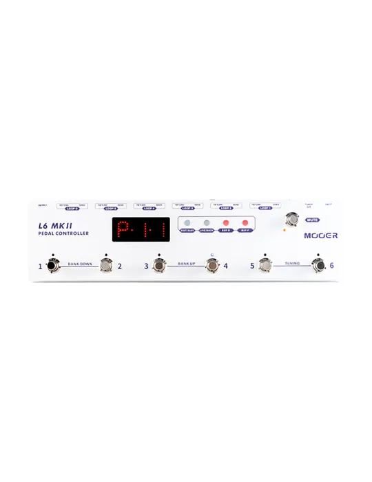  MOOER PEDALBOARD CONTROLLER L6 MKII WEISS|MusicGoodDeal 