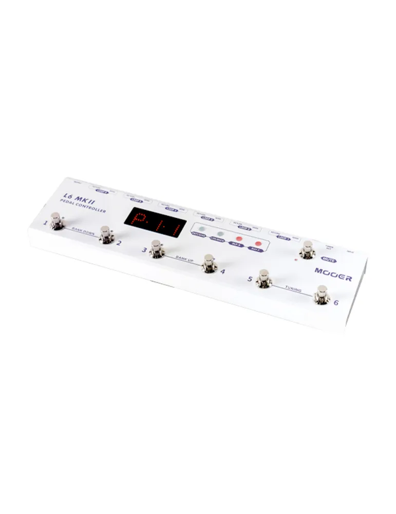  MOOER PEDALBOARD CONTROLLER L6 MKII WEISS|MusicGoodDeal 