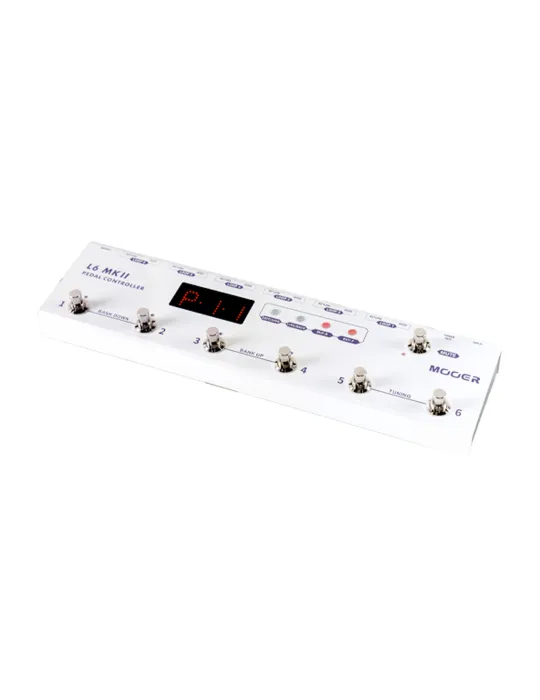  MOOER PEDALBOARD CONTROLLER L6 MKII WEISS|MusicGoodDeal 