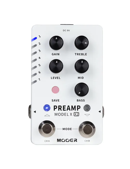  MOOER PEDAL PREAMP MODEL X X2|MusicGoodDeal 