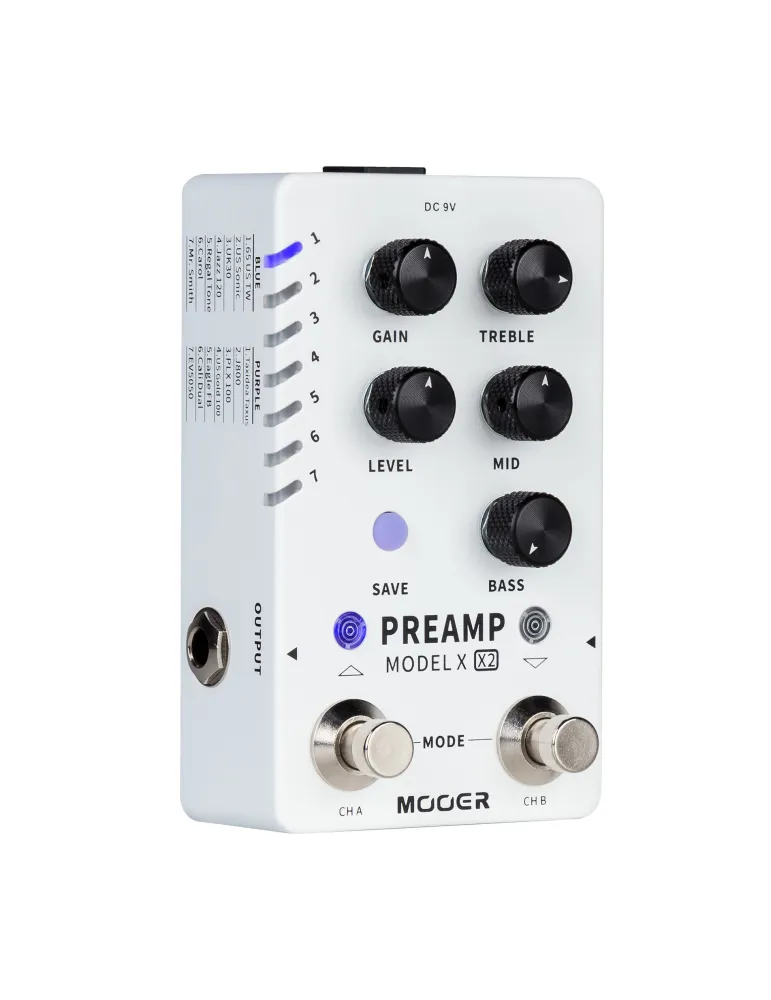  MOOER PEDAL PREAMP MODEL X X2|MusicGoodDeal 