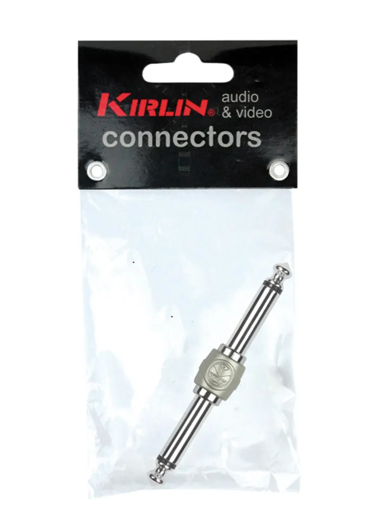  KIRLIN K2631PR 1/4 "MONO MALE NICKELE ADAPTER|MusicGoodDeal 