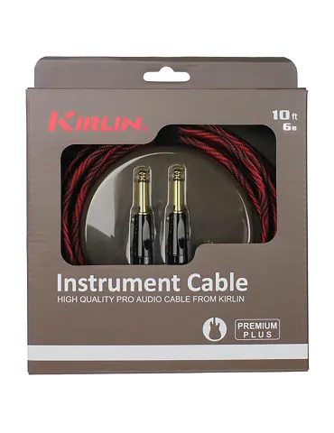  KIRLIN IWB201-6WBR GUITAR CABLE 6M JACK JACK|MusicGoodDeal 