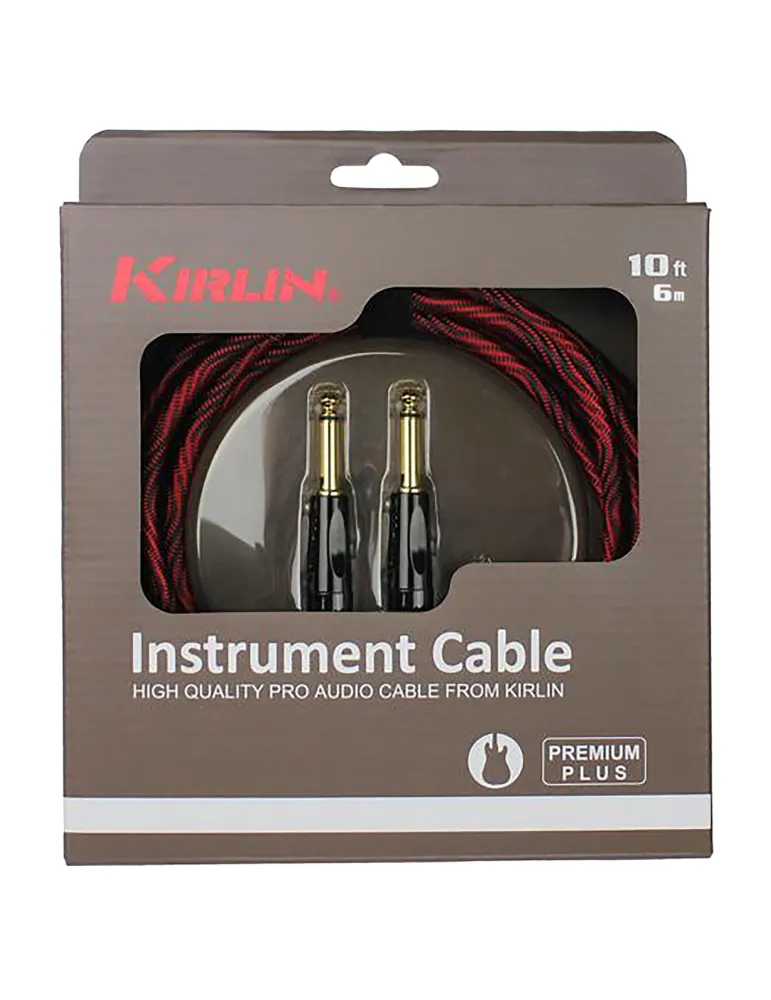  KIRLIN IWB201-6WBR GUITAR CABLE 6M JACK JACK|MusicGoodDeal 