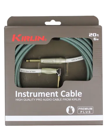  KIRLIN IWB202-6OL GUITAR CABLE 6M JACK JACK ELBOW|MusicGoodDeal 