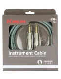  KIRLIN IWB201-6OL GUITAR CABLE 6M JACK JACK OLIVE|MusicGoodDeal 