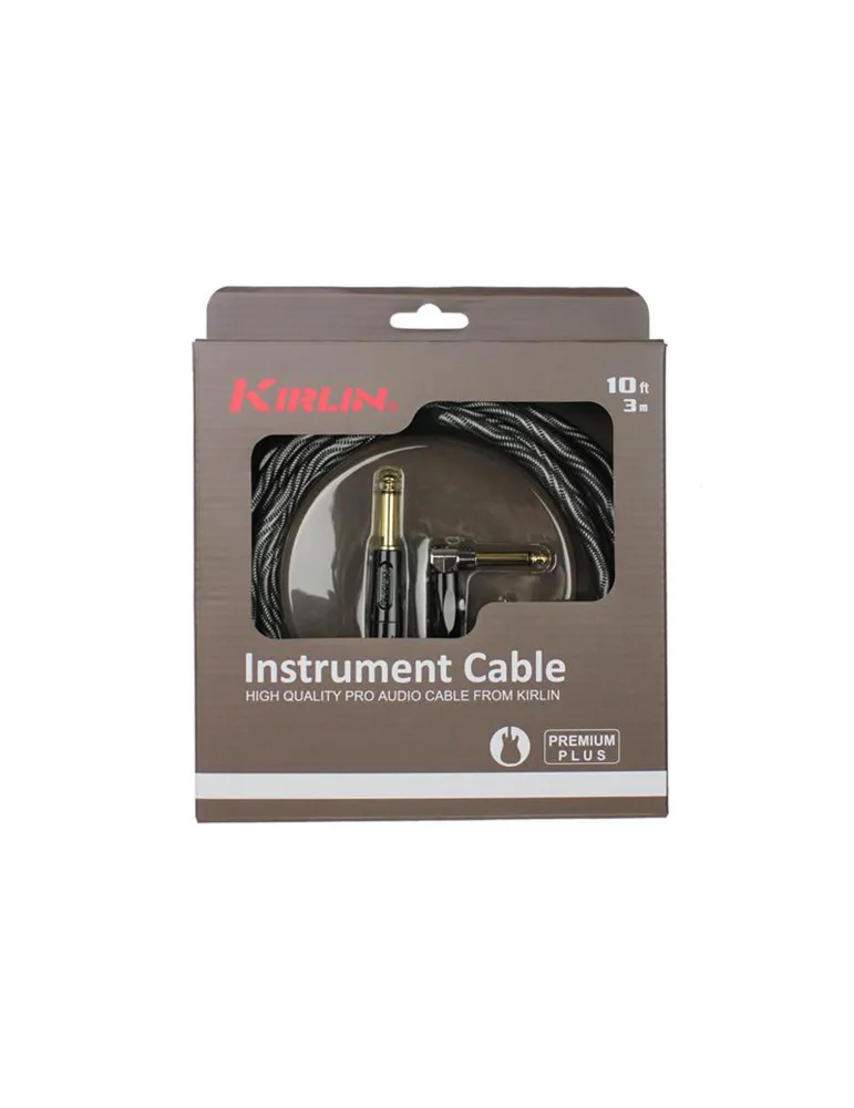  KIRLIN IWB202-6WBW GUITAR CABLE 6M JACK JACK ELBOW|MusicGoodDeal 