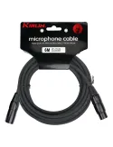  KIRLIN MP270-6BK MICROPHONE CABLE 6M XLR M-XLR F BLACK|MusicGoodDeal 