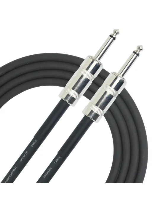  KIRLIN SBCV146-2BK LOUDSPEAKER CABLE 2M JACK-JACK BLACK|MusicGoodDeal 