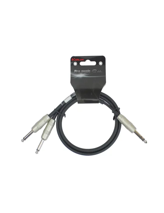  KIRLIN Y336-3BK CABLE PATCH Y 2XJACK-JACK 6.35 NR|MusicGoodDeal 