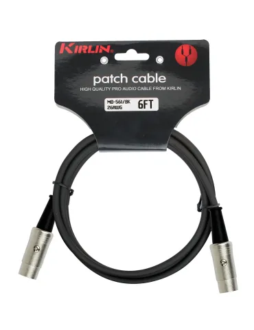  KIRLIN MD561-6BK MIDI CABLE 6M BLACK|MusicGoodDeal 