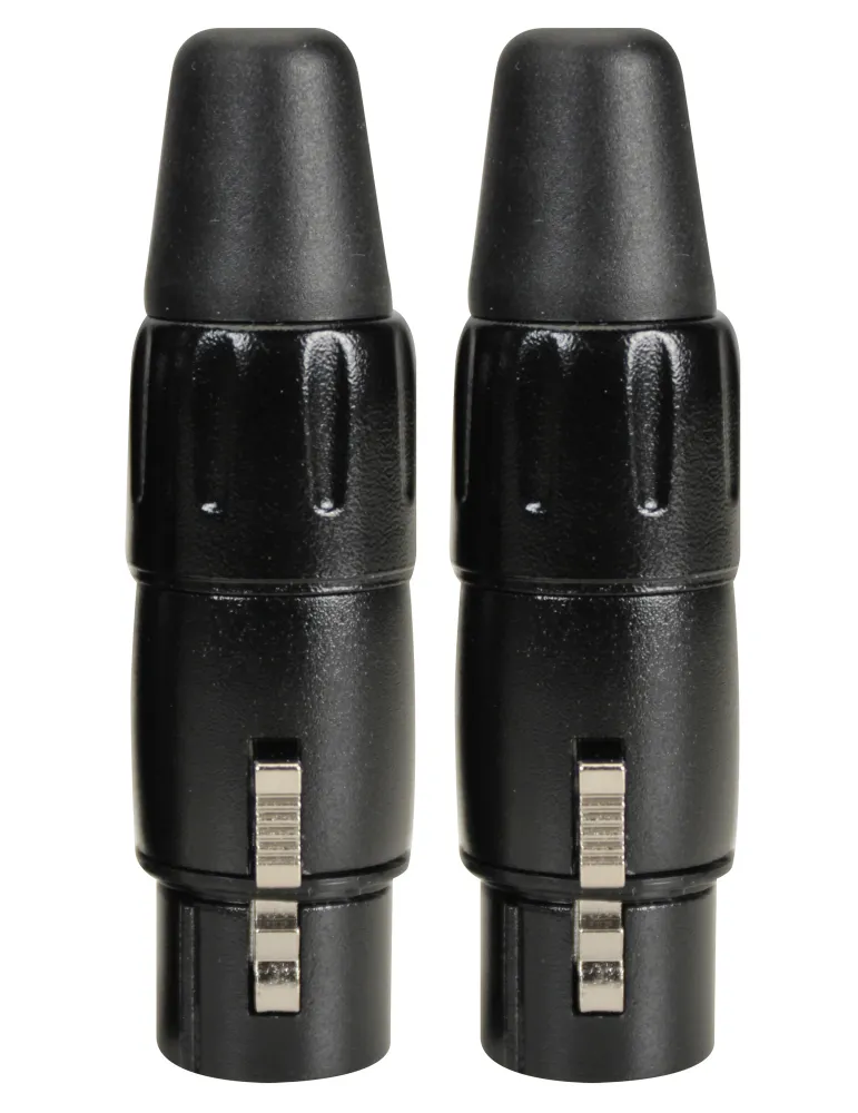  KIRLIN X3216BK  PACK 2 ENCHUFE XLR HEMBRA NEGRO|MusicGoodDeal 