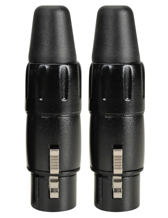  KIRLIN X3216BK  PACK 2 ENCHUFE XLR HEMBRA NEGRO|MusicGoodDeal 